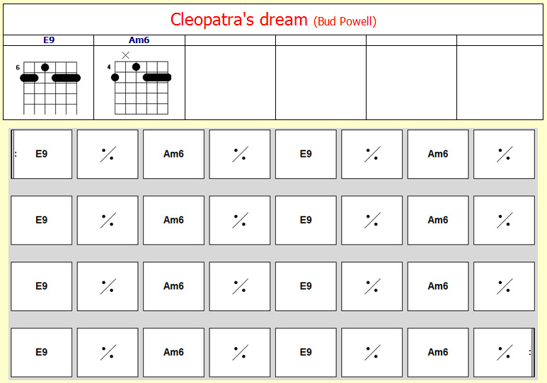 Accords Cleopatra's dream